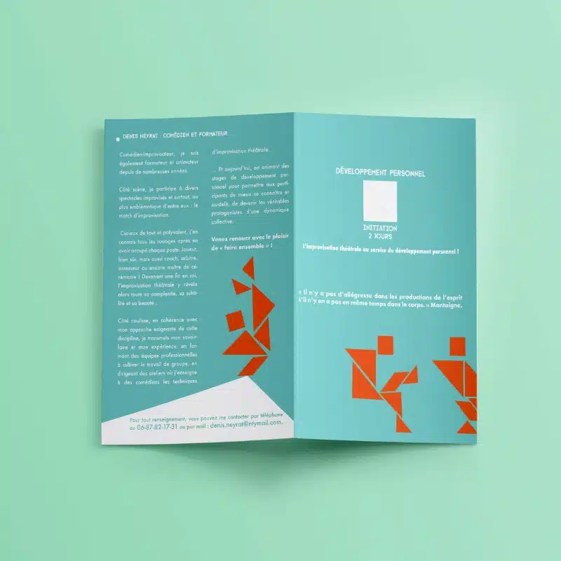 Dépliant de théâtre