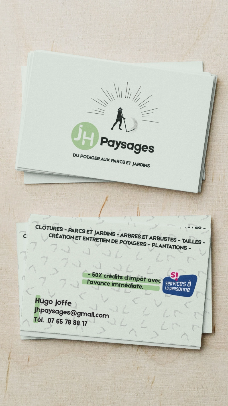 Carte de visite JH Paysage